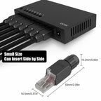 Natalink Tool-Free RJ45 Connector, CAT6A  CAT6 Field Termination Plug, RJ45 Tool Less Gold Plated Modular Plug,