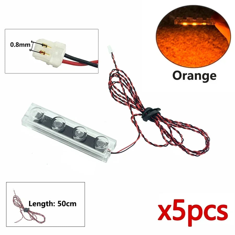 Flash Lamp City Street Light Bricks DIY 0.8mm Pin 1x1 1x2 1x4 Length 50cm SMD LED 2835  Remote Control Building Block