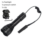 200 Yard T21 IR Flashlight Zoomable Focus 10 Watt 850nm-940nm LED Infrared Radiation Lamp Night Vision Torch Hunting Lantern