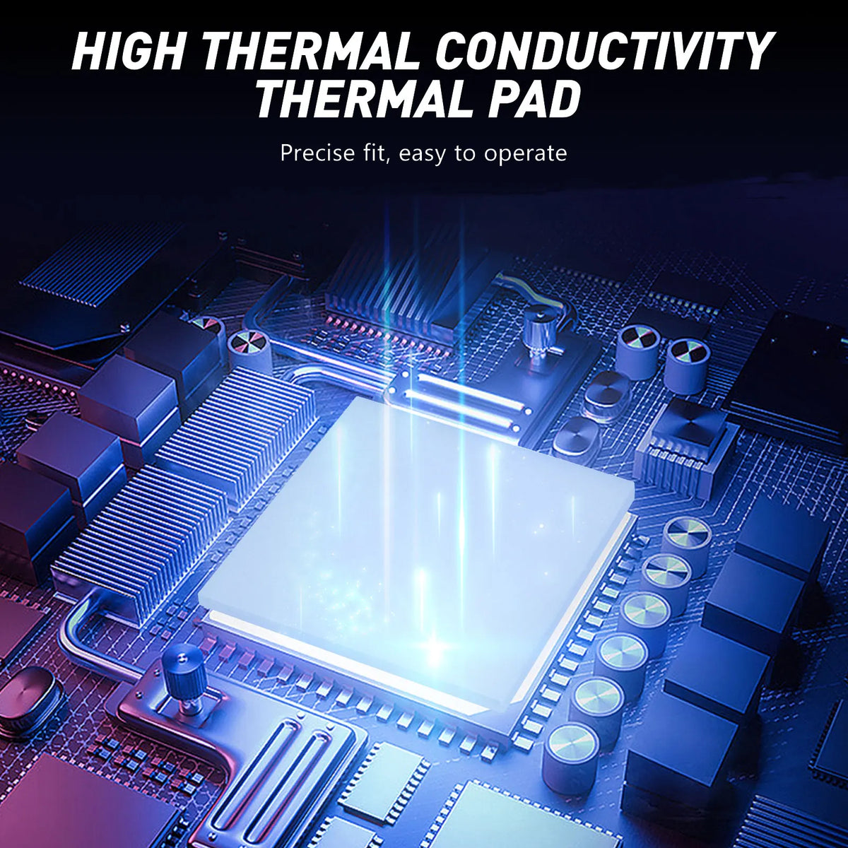 UPSIREN OEM Thermal Pad Silicone Plaster Thermal Pad CPU GPU Card Water Cooling Mat 100X100mm High Quality Heatsink Cooling pad