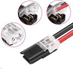 2-300pcs Waterproof 2 Pin Electrical Connector Plug, Automotive Car Truck Motorcycle Wire Cable Terminal Strip Connector Kit