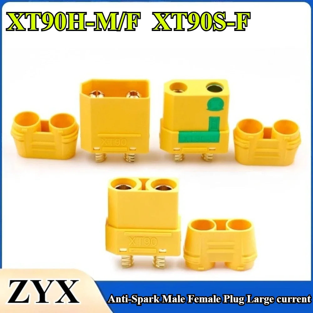 1/2/3/5Pcs XT90S Anti Spark Connector Amass XT90-S XT90H-M Plug Connector Anti-Spark Male Female Adapter For RC Car Lipo Battery