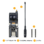 LILYGO® T-Beam 1W ESP32-S3 Low Power SX1262 LoRa Module Supports 830~945 MHz With 1.3-inch OLED GPS Compatible With F550 Battery