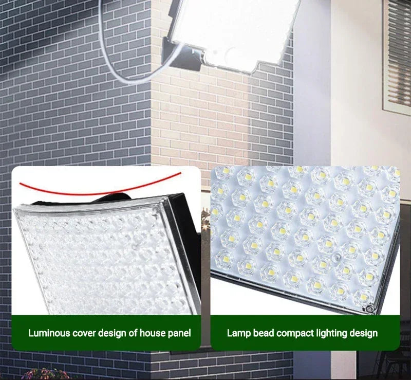 Solar Lights Outdoor 234LED 3 Modes Motion Sensor Flood Lights with Remote IP65 Waterproof Security Solar Lights for Outside