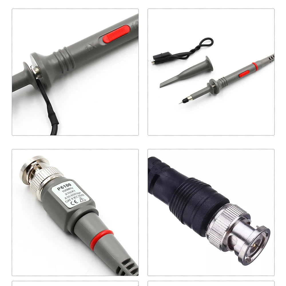 DSO PRO Handheld Digital Oscilloscope Portable Palm Size Oscillograph 5M Bandwidth 20MS/s Sampling Rate with P6100 BNC Probe