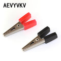 10PCS Alligator Clips Battery Clip Car Battery Test Lead Clips Electrical Insulated Crocodile Clips Plastic Handle Cable Tool