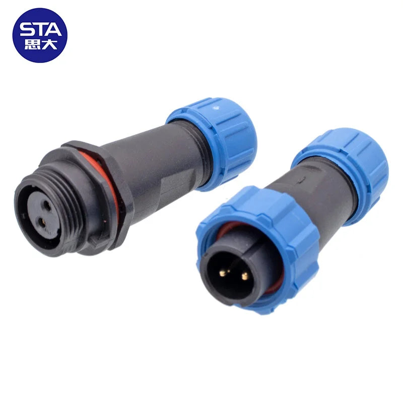 Threaded Plastic Waterproof Circular Connector Male Plug Female Socket Cable Connector Weipu SP1310 SP1311 SP1312 SP1313