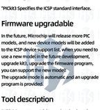 PICKIT3 PIC KIT3 PICKIT 3.5 Programmer Offline Programming PIC Microcontroller Chip +PIC Programmer adapter seat