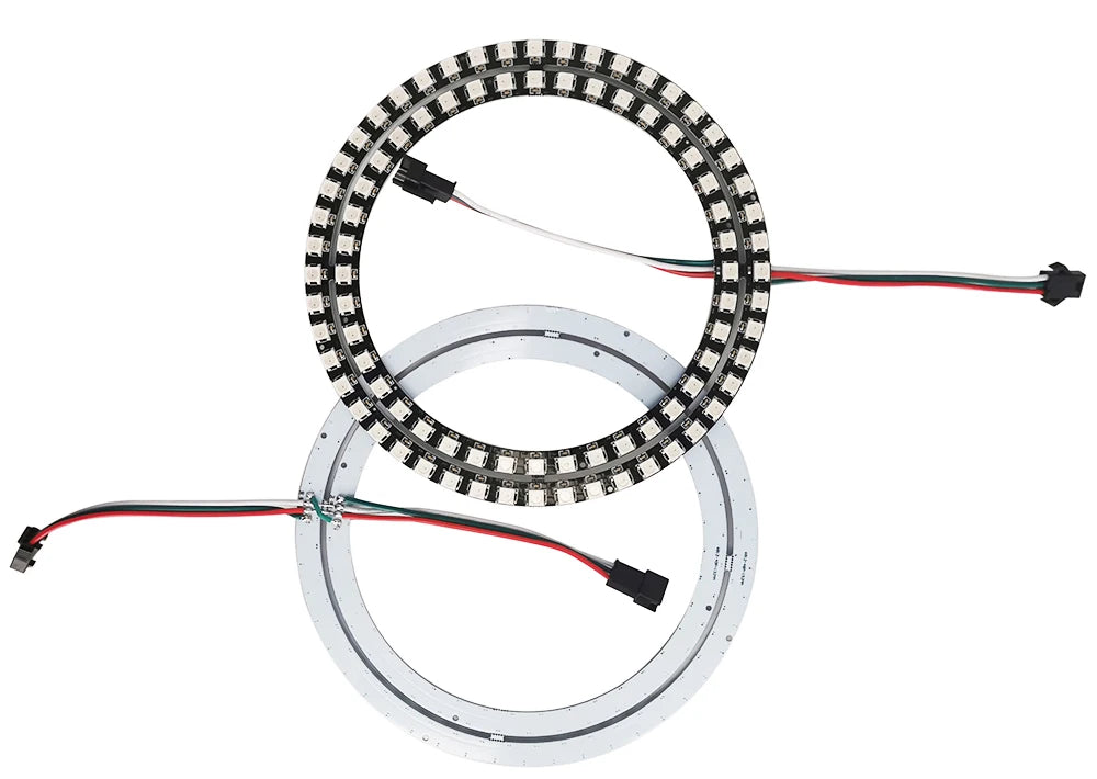 DC5V WS2812B DIY Led Ring Individually Addressable WS2812 IC Built-in 5050 RGB Round Modules Circle Arduino Light 8 To 148 Pixel