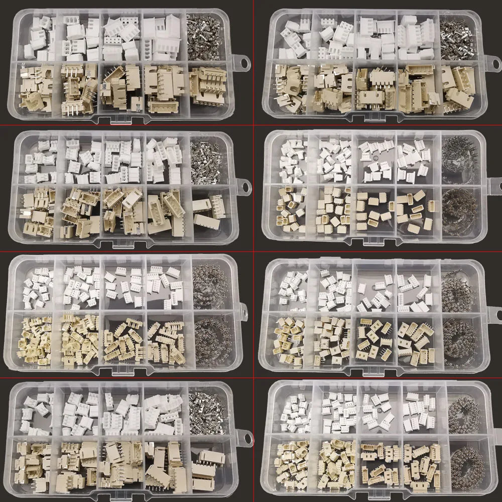 1Box JST XH 2.54/PH 2.0/SH 1.0/JST 1.25 Male Plug Female Socket Housing Terminal Pin Header Connector Horizontal/Vertical