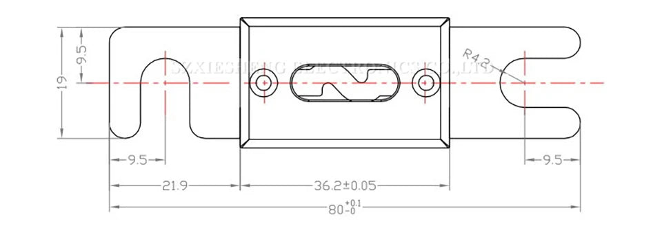 1Set ANL Automotive Fuse Holder Fusible Link With ANL Flat Type Bolt-on Blade Fuse 30A 40A 50A 60A 70A 80A 100A 120A 150A-500A