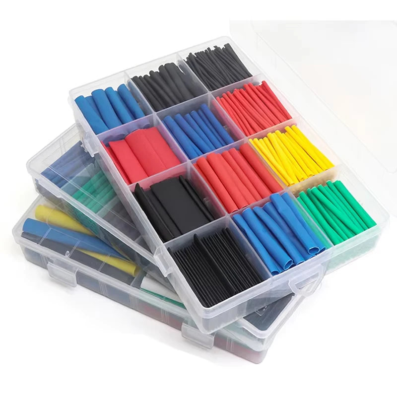 Heat Shrink Tubing Kit 73-900PCS 2:1 3:1 4:1 Ratio Cable Wire Insulation Sleeve Electrical Repair Protector Heat-Shrink Tube Set