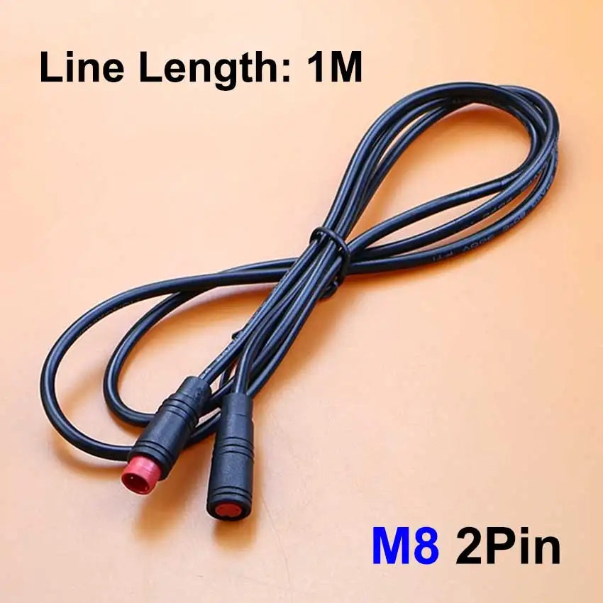 1pcs M6 M8 2 3 4 5 6 Pin Electric Bicycle Butt Joint Plug For Ebike Display Cable Male to Female Waterproof Aviation Connector