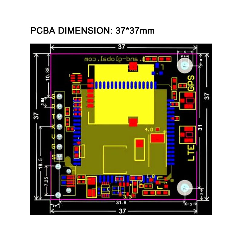 AND GLOBAL Design Original SIMCOM NB IoT Module SIM7000G Breakout with GPS