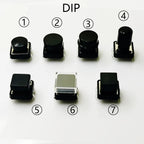 10 Sets Momentary Tactile Button 4PIN SMT/DIP 12X12mm H=9.8/9/16.8mm With Cap Tact Switch Push Button Switch Micro Key Button