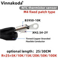 M4 Surface Fixed Temperature Probe NTC -5K 10K 15K 20K 50K 100K Thermistor Negative Temperature Coefficient Probe 25CM 30CM