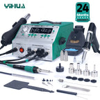YIHUA 948-II Suction Tin Gun Desoldering Station Hot Air Gun Soldering Iron Suction Pen 4 IN 1 Intelligent Soldering Station