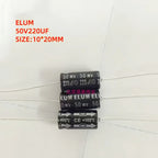 10pcs  50V1UF 2.2UF 3.3UF 4.7UF 10UF 22UF 47UF 100UF 220UF 330UF 470UF 1000UF Axial Audio Electrolytic Capacitor