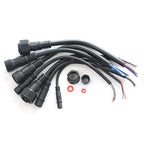 5/20Pcs M16 Waterproof 2 3 4 5 Pin IP65 Cable Wire Plug for LED Strips Male and Female Jack 22mm Nut Connector 20CM OD 6mm