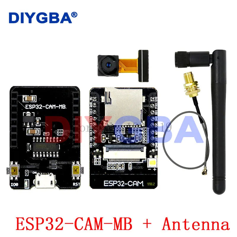 ESP32-CAM WiFi Module ESP32 serial to WiFi ESP32 CAM Development Board 5V Bluetooth with OV2640 Camera Module + 3DBI Antenna