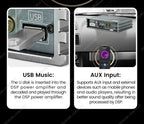 MEKEDE&NAVIFLY 4*50W Car DSP Amplifier Intelligent Car Audio System Universal Car Radio Digital Audio Processor Stereo Amplifier