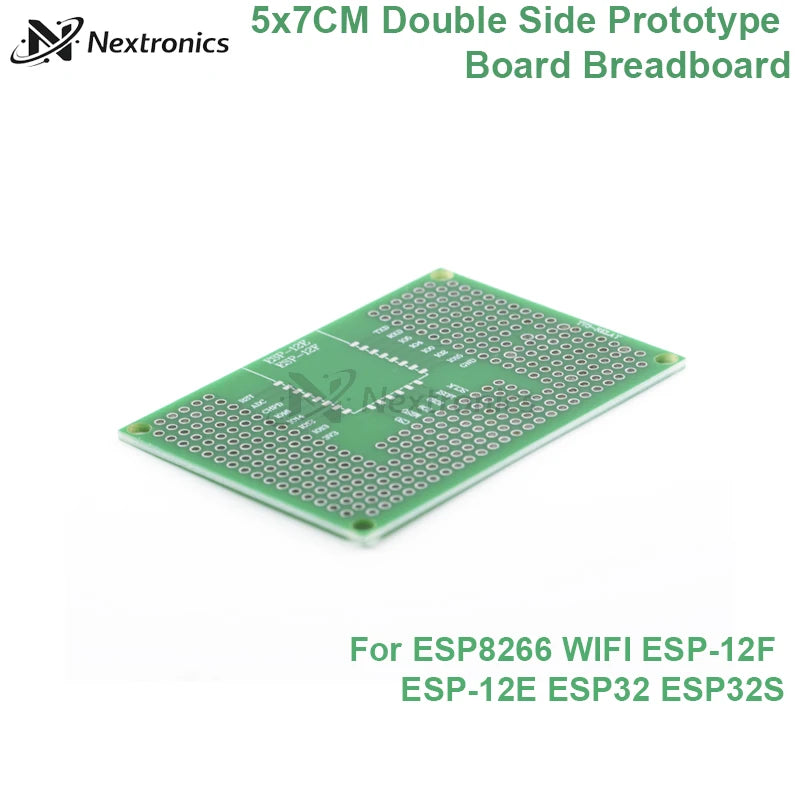 1/3/5/10PCS 5x7CM Double Sided Prototype PCB Board Protoshield for ESP8266 ESP-12F ESP-12E ESP32 ESP32S Arduino