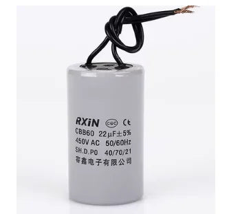 CBB60 450V motor washing machine dehydrator water pump starting capacitance 22UF