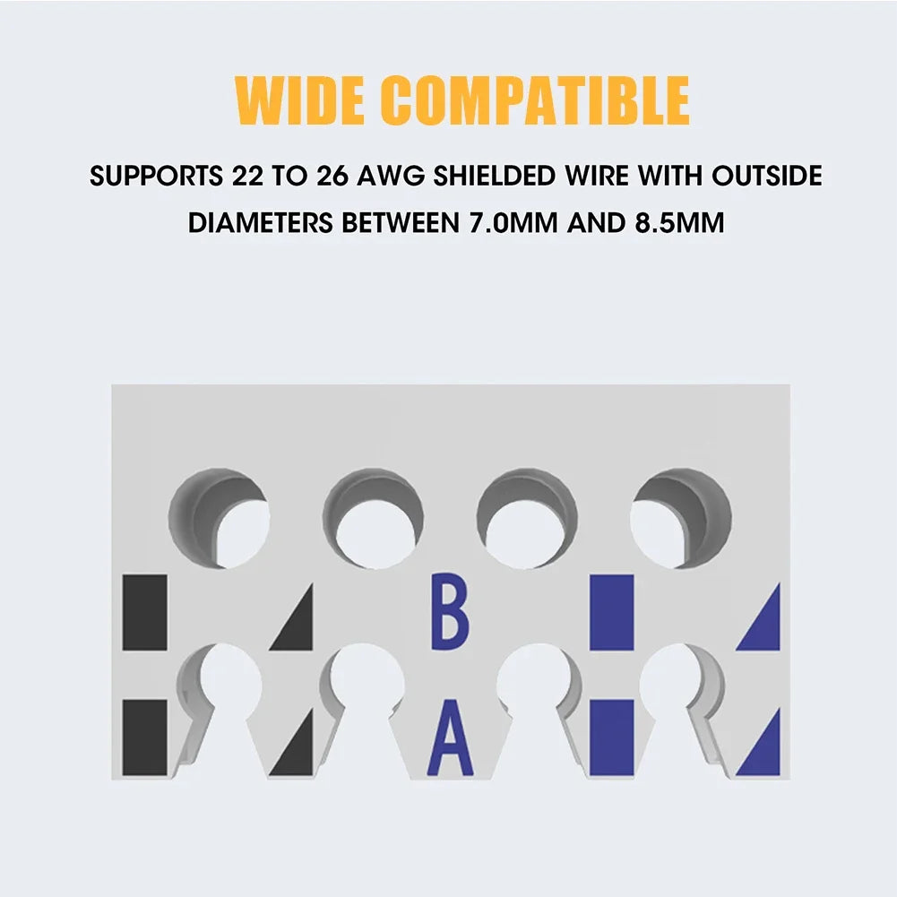 RJ45 CAT6A CAT7 CAT8 Connectors Network Modular Plug Metal Tool Free Easy Termination Plug 2000MHz 40G LAN Cable 22AWG - 24AWG