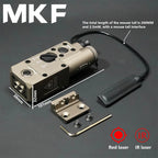 CQBL-1 Laser Aiming IR/Red/Green Dot Laser Indicator Momentary Constant Quick Opening With Scout Light Connect Mount For 20MM