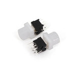 5Pcs Honyone TS6 10mm Round Top Cap 8Pin With LED Momentary Reset DPDT PCB Mini Push Button Tact Switch