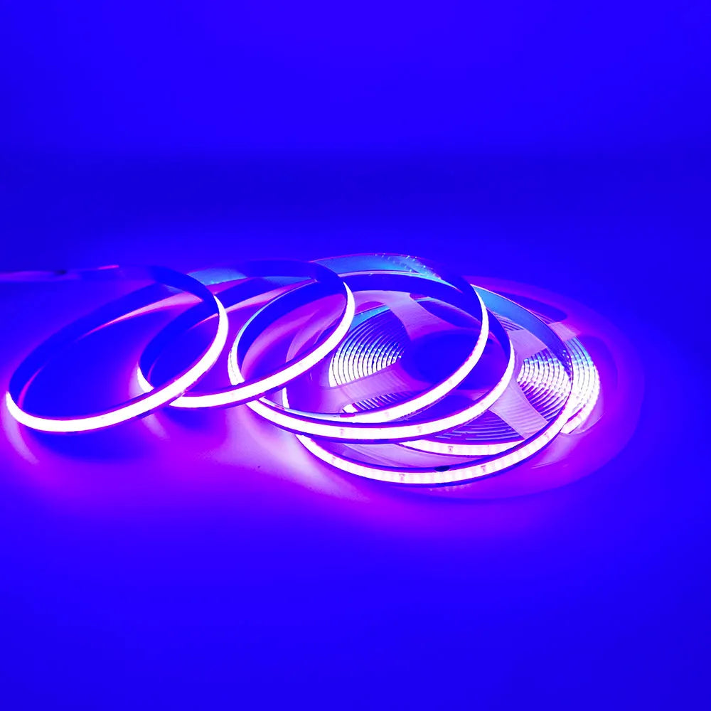 COB LED Strip Light 12V 24V 320LEDs/Chips/M High Density Linear Red Green Blue Warm Nature Cool White Lighting Flexible LED Tape