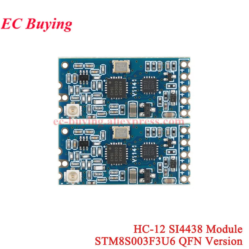 20Pcs/1pc HC-12 433Mhz SI4438 SI4463 Wireless Serial Port Module 1000m UART 3.3V/5V TTL Level With Antenna Bluetooth-compatible