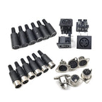 5Pcs/lot DIN S Terminal 3/4/5/6/7/8P Pin/Core Midi Male Connector Female Connector Plug Computer Large Keyboard Mouse Socket