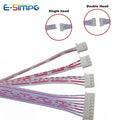 10PC PH2.0 XH2.54 10/20/30/40/50cm 2/3/4/5/6/7/10/12P Single Double End Terminal Crimp Electronic Flat Plug Wire Cable Connector