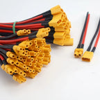 XT30 Male and Female Connector Plug with Silicone Wire 16AWG Cable, Suitable for FPV Drones with RC Lipo Fixed Wing Batteries
