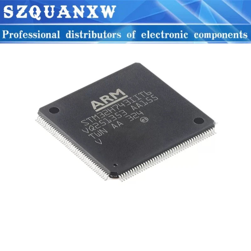 5PCS STM32H743 STM32H743IIT STM32H743IIT6 STM32 H743IIT6 32H743II LQFP-176 ARM Cortex-M7 32-bit Microcontrollers-MCU IC Chip