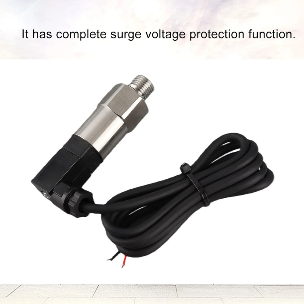 Pressure Sensor 4‑20mA Output G1/4" Silicon Pressure Transmitter Transducer for Water Gas Oil Pressure Transducer