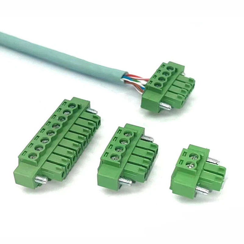 5/10Set 15EDGWC Pitch 3.81mm 2P/3P/4P/5P/6P/8P/9P Pluggable Terminal Block Connector JM15EDGKM 3.81mm Pitch