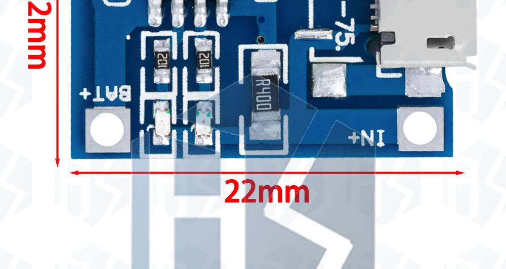 BS 1PCS USB 5V 1A TP4056 Lithium Battery Charger Module - Dual - Function Charging Board without Protection,1A Li - ion Batter