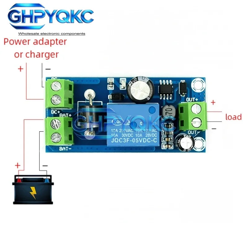 YX850 Power failure automatic switching standby battery lithium battery module DC 5V-48V universal emergency converter JY-850