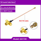 1PC UFL u.FL MHF Female to SMA Female Waterproof RF Coaxial Pigtail Adapter WIFI Antenna Extension Cable RG178