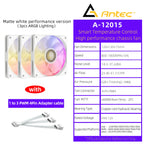 Antec Computer Case Fan PWM 4 Pin 5V 3Pin ARGB 120mm Silent  Fan CPU Cooler Cooling Fan Cooling Radiator Fan 12V Adjust Fan
