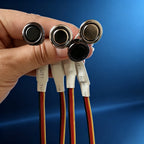 12V 24V Touch Switch,Stepless Dimmable/3‑Step Dimmable,10mm Hole,Capacitive Sensor Light Switch for LED Strip,Marine,silvery