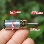 1PC Mini N10/N20/N30 Full Metal Gear Motor DC 3V 5V 6V 9V 12V Slow Speed Large Torque DIY Toy Model Electric Lock