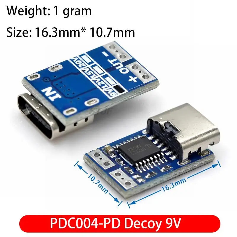 Type-C PD decoy module PD23.0 to DC DC trigger extension cable QC4 charger 9V 12V 15V 20V PDC004-PD