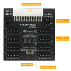 Computer PSU ATX 24PIN to 8 * Molex 4Pin + 2 * PCIE 6Pin Breakout Board Adapter For Hard Disk Drive