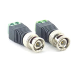 2/5/10pcs 12V DC BNC Male Female Connector Coax CAT5 Video Balun Adapter Plug For Led Strip Lights CCTV Camera Accessories B5