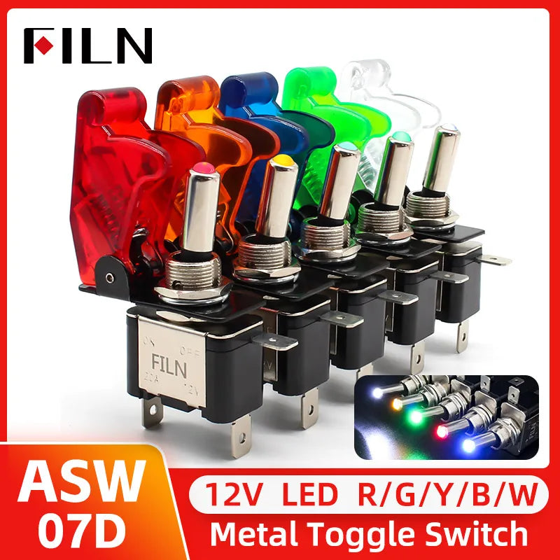 12V20A Light Toggle Truck Trailer Accessories LED Light Ignitions Boost Marine Boat Racing Car Switch SPST Toggle Rocker Switch