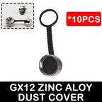 Connector GX12 small metal aviation socket 2/3/4/5/6/7pin electric cable terminal fixed type and butt mobile type Female&male