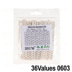 660pcs 200pcs 720pcs 4000pcs 0402 0603 0805 1206 1210 2512 smd resistor kit igmopnrq assorted kit 10k 100k 1k 1r 100r 220r 1% 5%